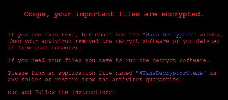 Ransomware example